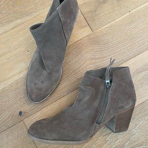 Sam Edelman Light Brown Suede Ankle Boots